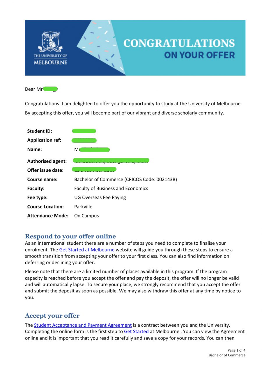 University of Melbourne, Australia